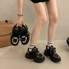 Popular Platform Dad Shoes Children's Models 2025 New Spring Heightening Soft-soled Sports Shoes Fashion Casual Shoes