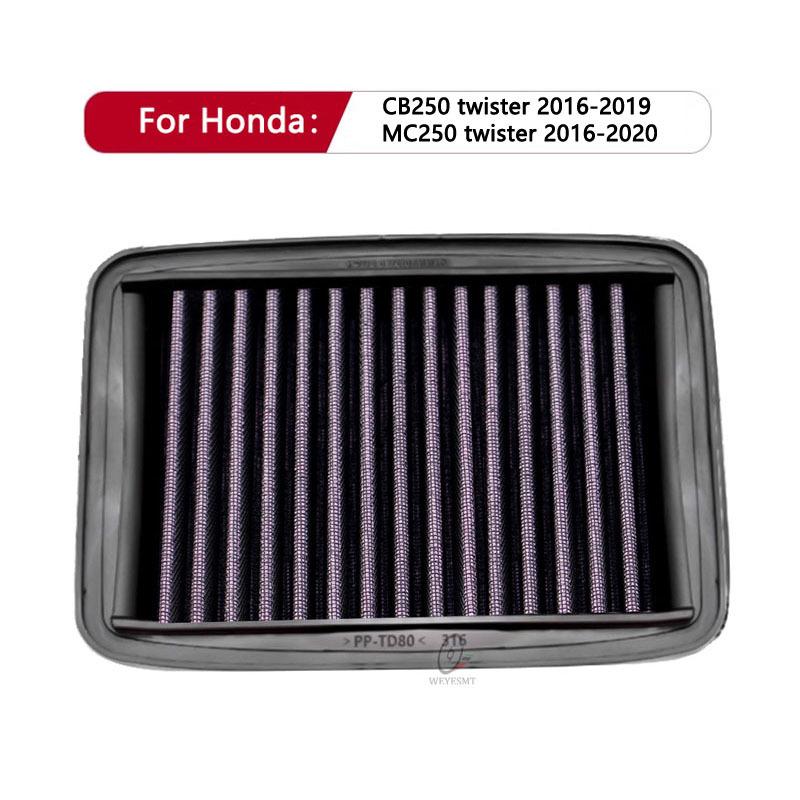 For Honda twister CB250 MC250 CB250 MC 250 2016 2017 2018 2019 2020 High Flow Air Filter Element Cleaner Air Intake Filters