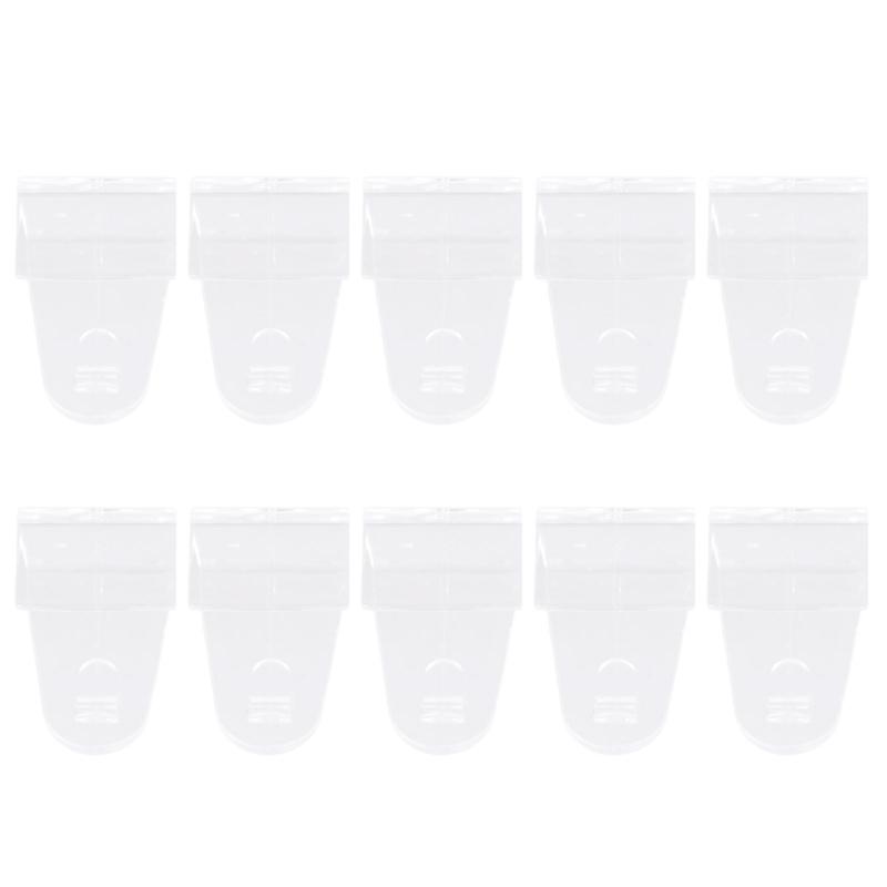 10Pieces Heavy Duty Transparent Plastic Adhesive Hooks for Window and Door Frame Hanging Accessories for Home Decors