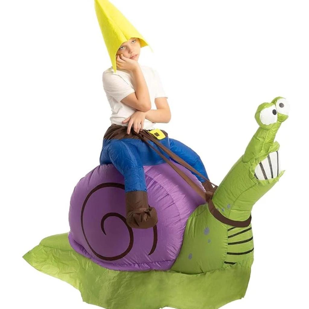 Hilarious Parent-Child Snail Inflatable Costume for Halloween Parties