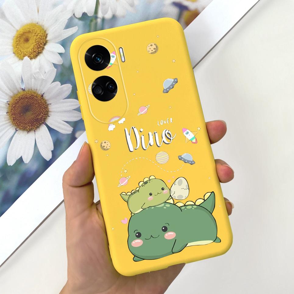 For Funda Honor 90 Lite Case Honor 100 Pro Honor100 5G Back Cover Astronaue Cow Pattern Etui Soft Silicone Huawei Honor90 Lite