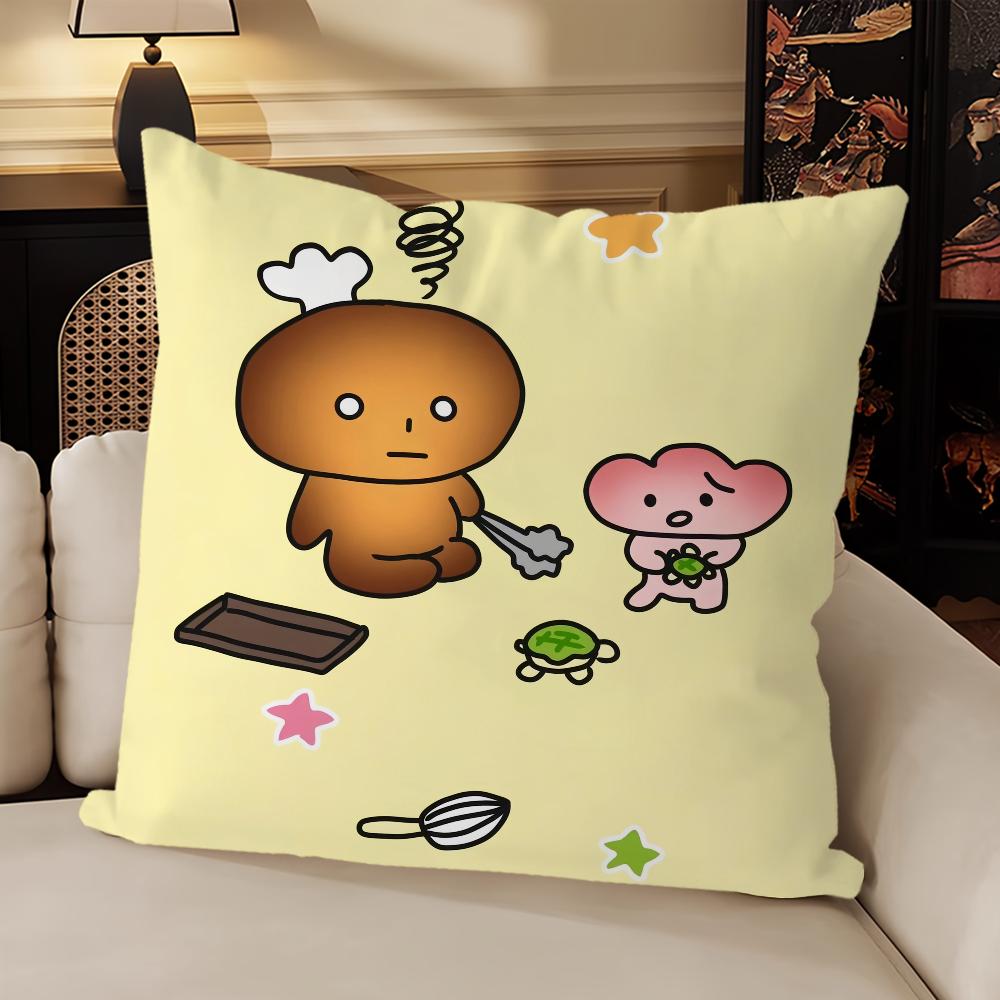 

Япония Каваи Когэпан наволочка для подушки Диван Гостиная Спальня Изголовье Спинка Подушка Квадратная подушка Наволочка для подушки для сна 12x12Inch