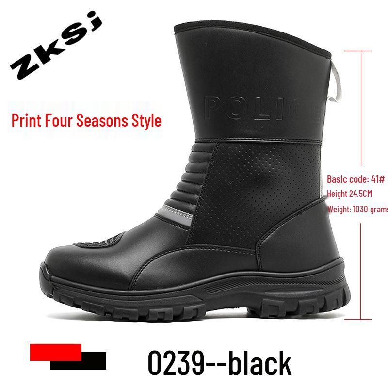 All-Season Breathable Motorcycle Riding Boots - Anti-Fall, Road Racing & Parkour Shoes