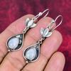 Moonstone 925 Solid Sterling Silver Earrings, Handmade Gemstone Earrings Jewelry, Gifts For Wife Brand New Earrings