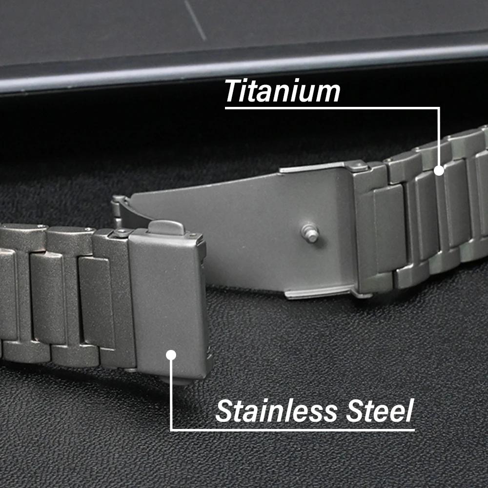 MEN Titanium Strap for Huawei GT 5 Pro GT5 GT4 GT3 46mm Luxury 22mm Titanium Band for OPPO Watch X2 Oneplus Watch 2 2R Wristband