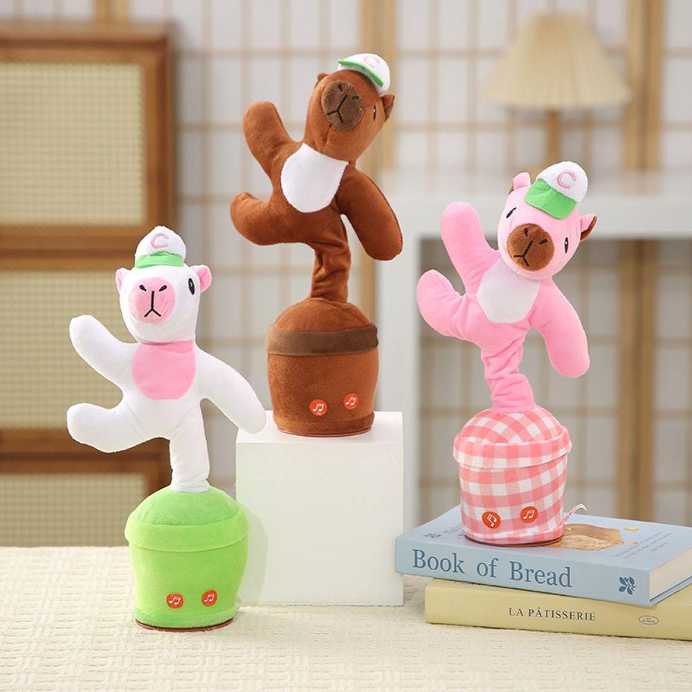 

Capybala Electronic Shake Dancing Toy Singing Talking Plush Toys Kids розовый