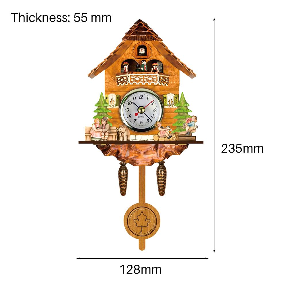 Hodiny s kukačkou Starožitné dřevěné nástěnné hodiny s kukačkou Holubník Home Dekor Závěsné hodiny s kukačkou