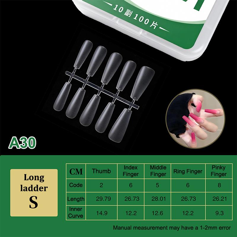 100Pcs/Box Matte Fake Nails No Polishing Press On False Nails Medium Short Design High Matt Soft Gel Nail Tips For Extension