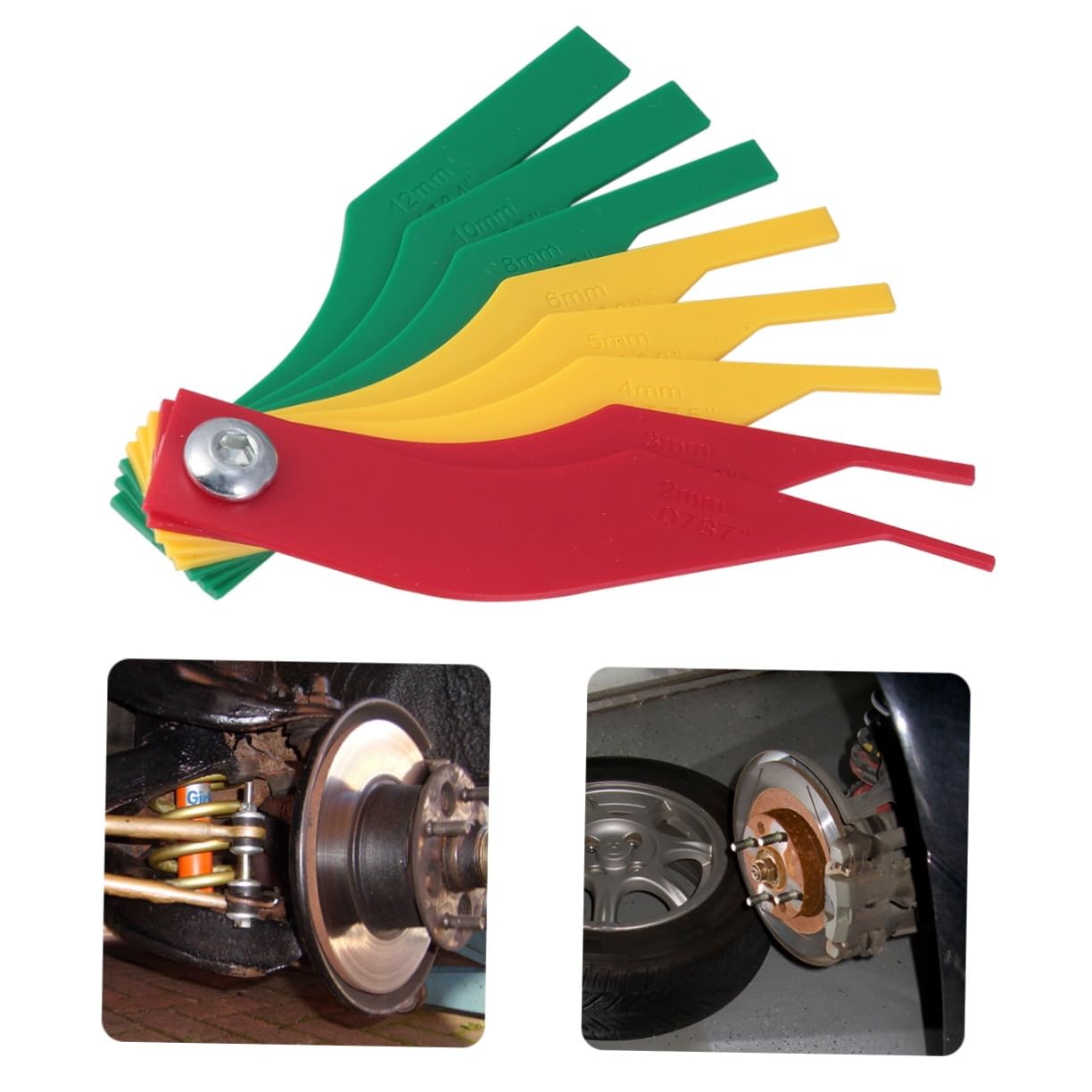 

POPETPOP Car Brake Pad Scale Auto Brake Pad Kit Piston Vacuum Tread Hitch Mucosa