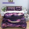 Anime Gengar Printed Bedding Set 3 Piece Soft Microfiber Duvet Cover Set Teens Game Room Decor No Sheet No Filling