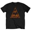 Def Leppard Classic Triangle Band Logo T Shirt
