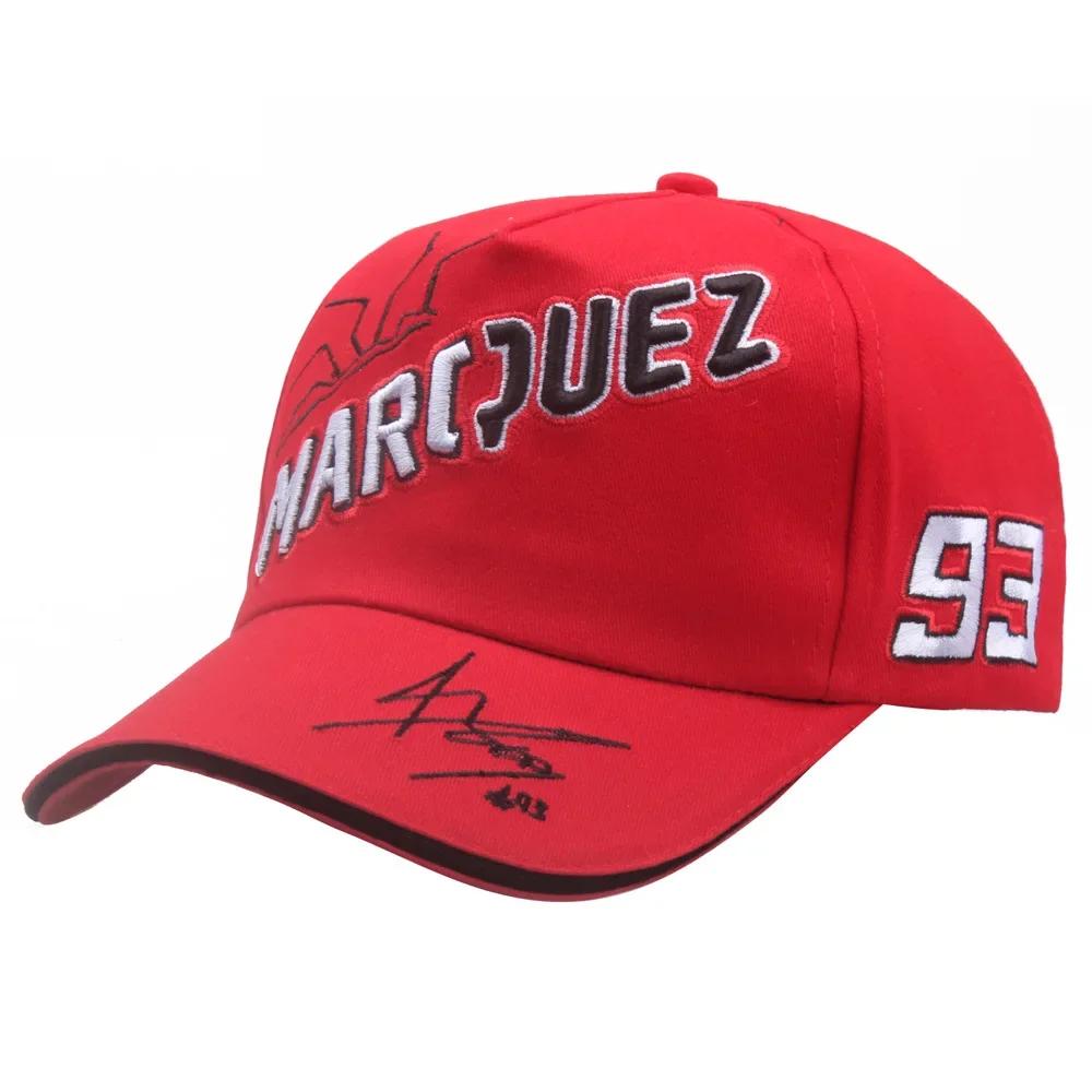 JUNE CAP 2025 Nieuwe Letter Marquez 93 Logo Baseballpetten Unisex Vrouwen Buitensporten Borduurwerk motorpetten Zonbescherming Cadeau One Size