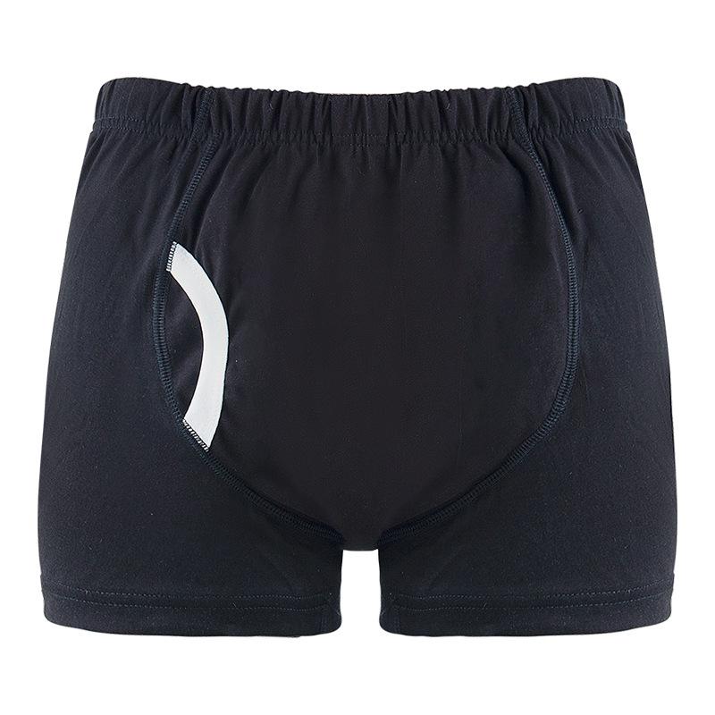 Моющиеся непромокаемые подгузники-трусы из хлопка для пожилых и взрослых L (50-70 kg) чёрный