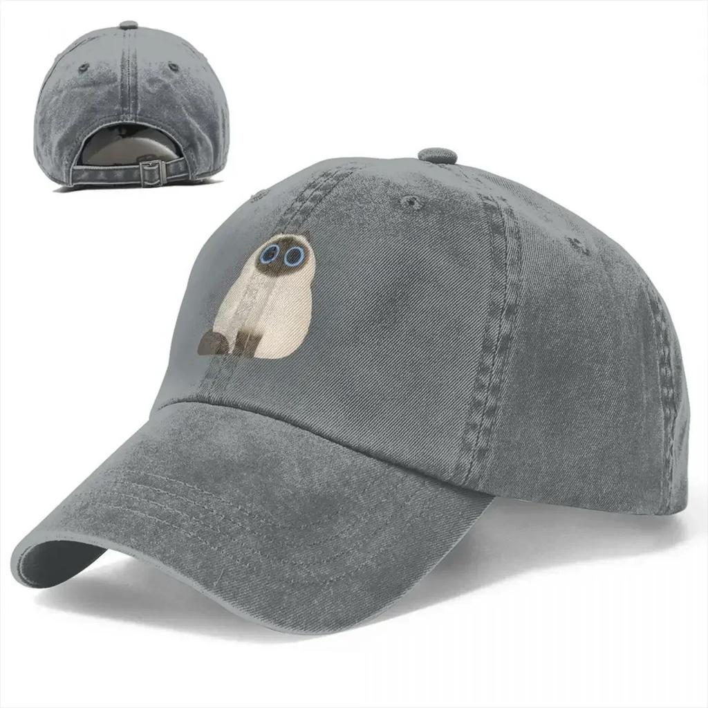 Himalaya Katze Baseballkappen Mode Verwaschene Denim Hüte Outdoor Verstellbare Kappe Sport Baseball Cowboyhut für Männer Frauen