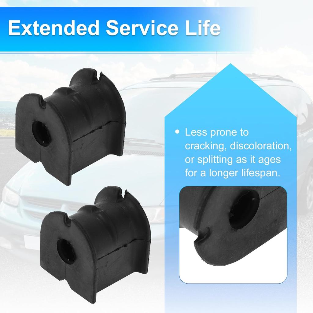 No.K201312/9L8Z5493A/ZZD028102 Front Left Front Right Stabilizer Sway Bar Bushing Kit for FORD ESCAPE 2009-2012 Rubber Suspension Kit Black 2 Pcs