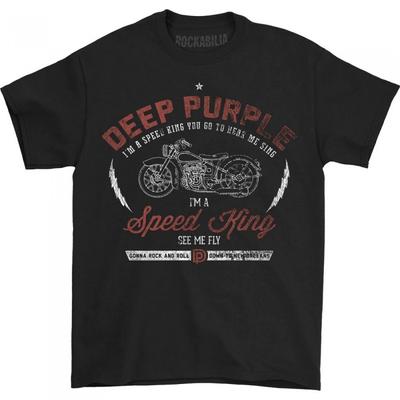 Deep Purple Unisex Adult Speed ​​King Cotton T-Shirt