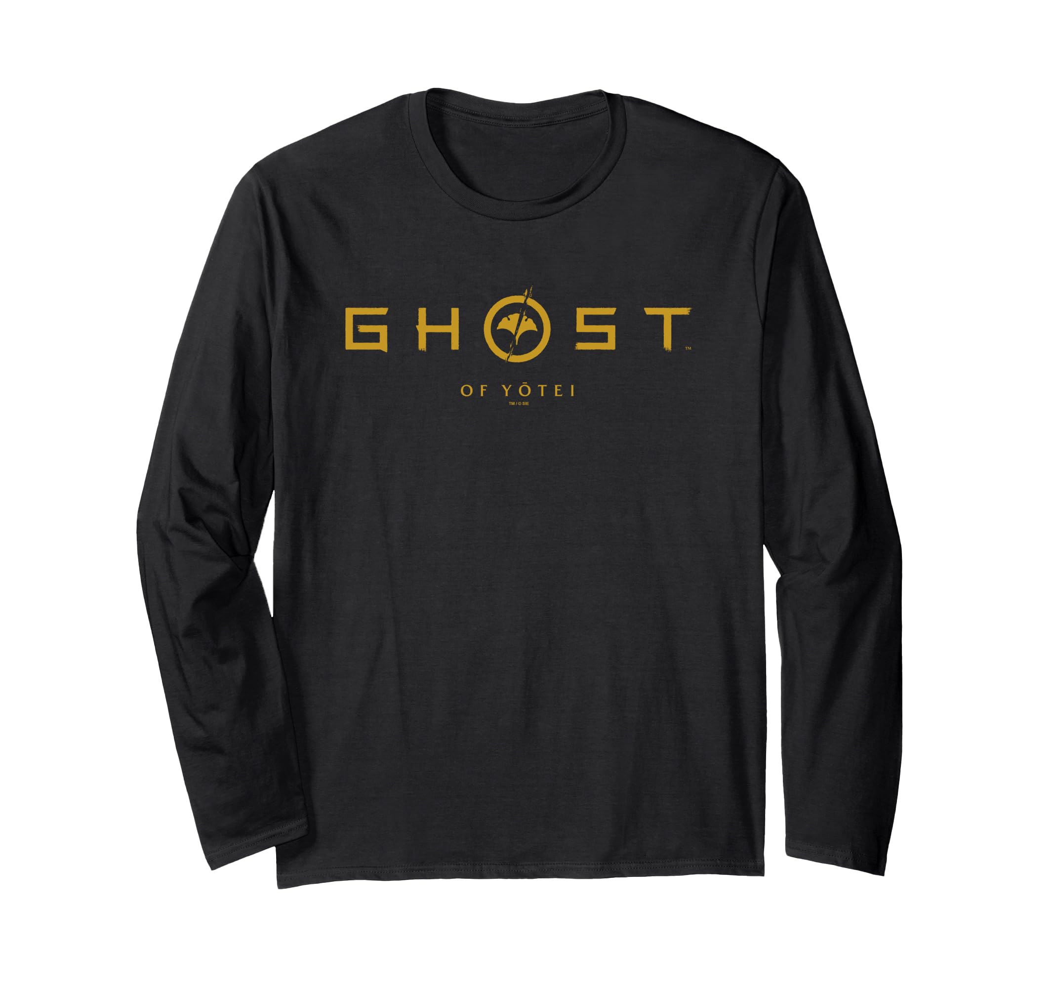 Ghost of Yotei Simple Yellow Logo Long-Sleeve T-Shirt