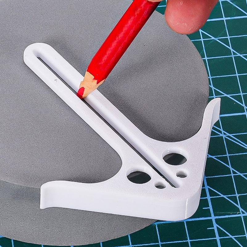Professional Woodworking Center Locator Tool ABS Materials Ergonomic Grip Lightweight Design For Precise Drilling And Carving