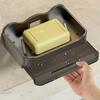 ABS Soap Holder Bathroom Soap Dish With Drain Water Wall Mounted Soap Box Bathroom Accessories