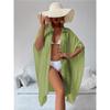 Summer Loose Cardigan Sun Protection Woman Bikini Cover-up Swimsuit Solid Beachwear Cover-Ups Swimwear Women Kimono Dress