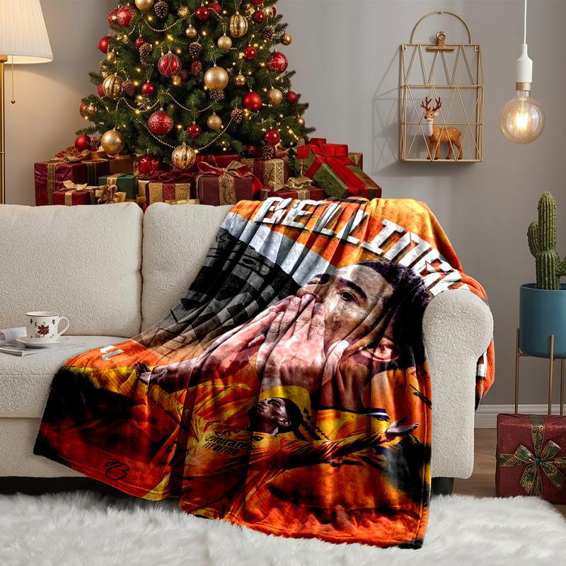 Victory Jude Celebration Blanket Lightweight Ideal Bedding Blanket Perfect for Travel, Camping, Living Rooms, Offices, Sofas, Fan Christmas Gift