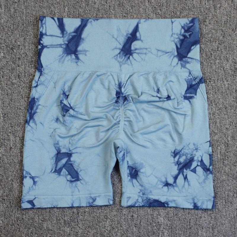 High Waist Seamless Smiling Tie-Dye Yoga Leggings Women Elasticity Slimming Fitness Pants