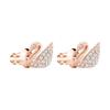 Swarovski Schwanförmige Kristall-Steckohrringe Damenohrringe Roségold 5144289