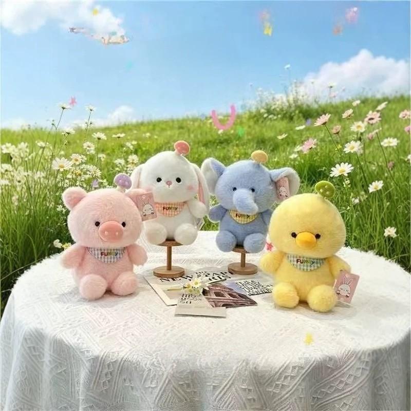 Rabbit Duck Elephant Pig Plush Doll With Pp Cotton Filling For Kids And Collectors