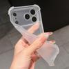 Cute Matte Transparent  Phone Case for iPhone 17 Air 14 15 16 11 12 13 Pro Max Plus Shockproof Camera Protector TPU Soft Cover