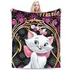 Aristogatos Marie Gato Mantas Tejidas Rosa Lana Manta de Tiro Verano Aire Acondicionado Portátil Suave Cálido Colcha