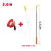 2.6/3.6m Stainless Steel Telescopic Rod High Shoot Spray Head Telescopic Tube Garden Orchard Park Electric Sprayer Fittings 1Pc