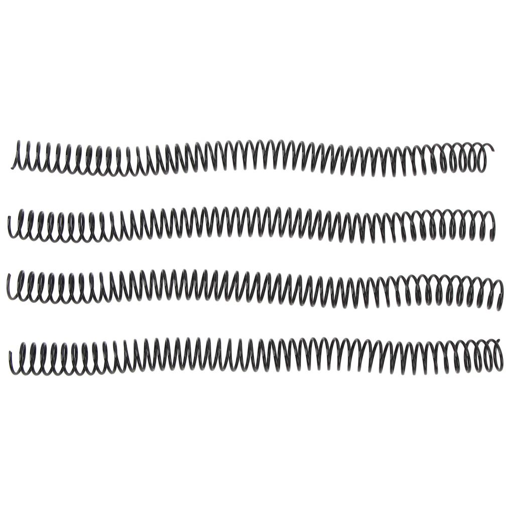 100PCS Spiralbindung Spulen 16mm Durchmesser 48 Zähne 4:1 Binderkämme Rücken für A4 Papier Schwarz
