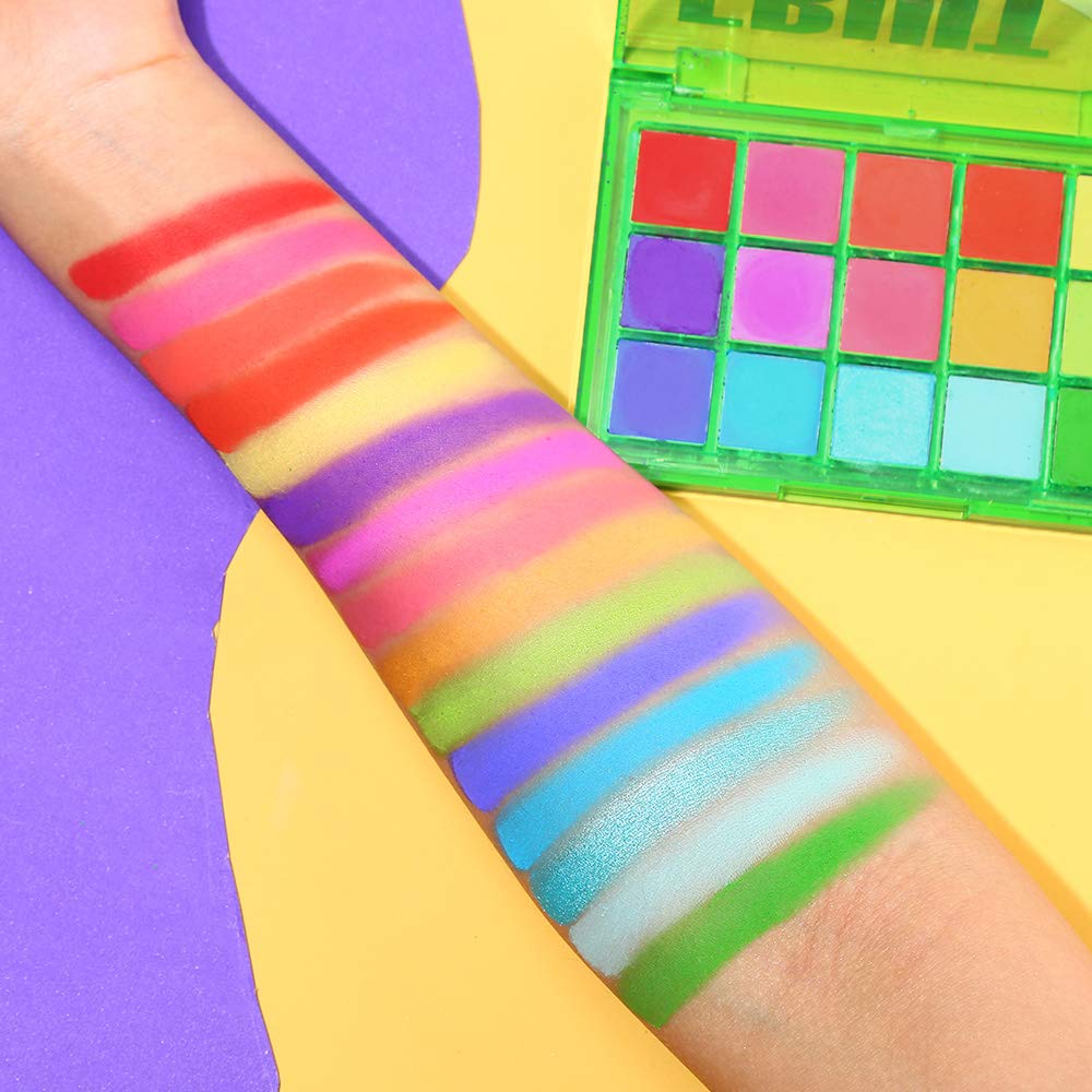 UCANBE 15 Color Eyeshadow Palette Highly Pigmented Eyeshadow Aishado Palette Makeup Palette Set High Pigment Precolor #01 (Fruit Punch)…