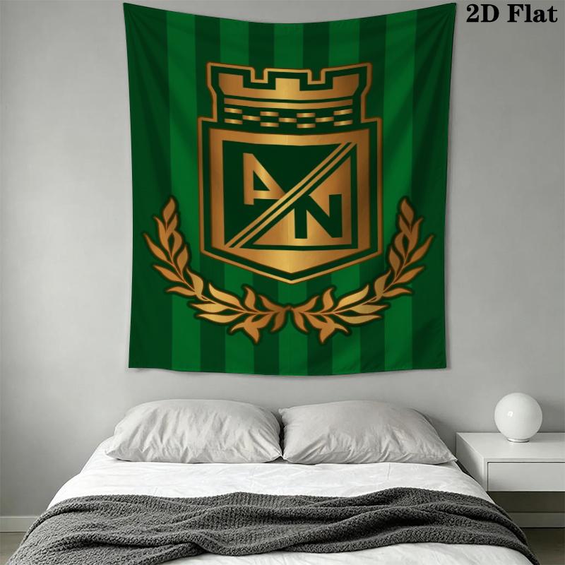 Atlético Nacional Wall Tapestry Aesthetic Wall Hanging Printed Fabric Blanket Decorative Tapestries for Bedroom Living Room Home Decor
