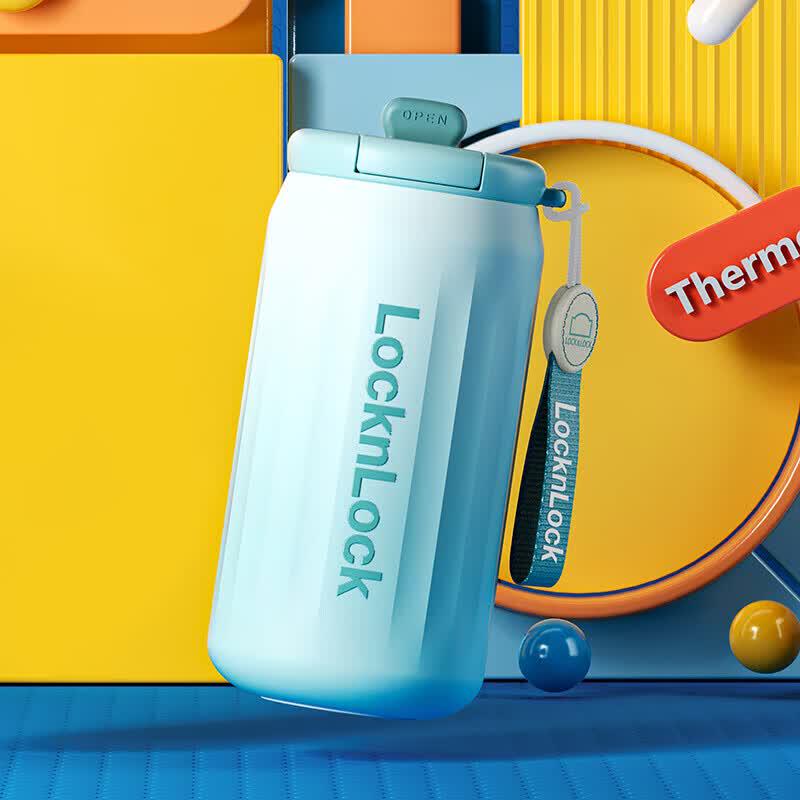 Термокружка Lock&Lock с алмазным узором для кофе и воды 450 мл