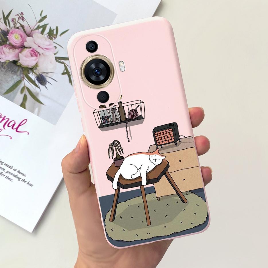 For Huawei Nova 11 Pro Case Nova 11i Cute Candy Painted Cover Soft Silicone Phone Case For Huawei Nova 11 Pro Nova11 Ultra Shell