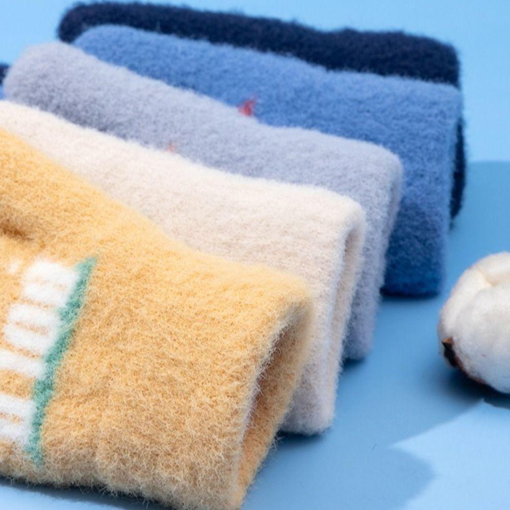 5-10 Jahre Elastische Vollfinger-Fäustlinge Verdicken Samt Warme Fäustlinge Winter Kinder Babyhandschuhe