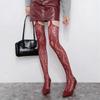 Lace Flower Mesh Pantyhose Hollow Out Fishnet Tights Sexy Suspender Stockings  Night Club