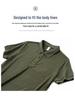 Men's Slim Fit Short Sleeve Polo Knit Shirt - Korean Style Casual Ribbed Top