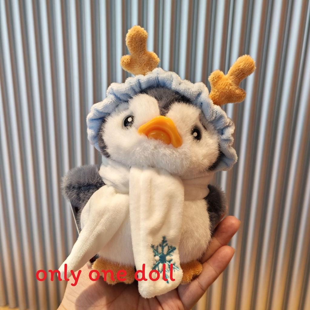 Cute Penguin Stuffed Doll With Short Plush Material For Desk Decor And Collectors