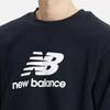 Ein neuer New Balance Stacked Logo Frottee-Sweatshirt Nbncd4s021 19