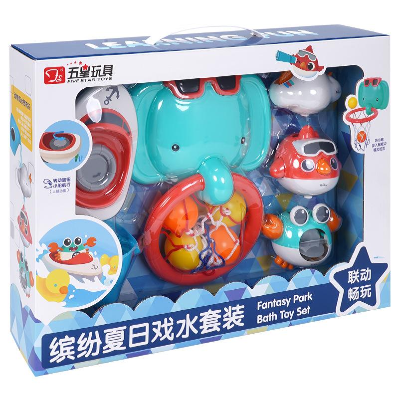 

Игрушки для купания детей Five Star, детские игрушки для купания в воде, детские игрушки для плавания на воде для мальчиков и девочек синий