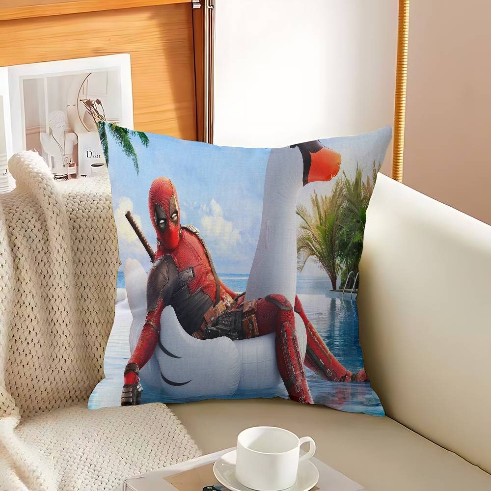 Anime Fantasy D-Deadpool Cushion Cover Pillowcase Upholstery Sofa Throw Pillow Home Decor Pillowcas 12x12Inch