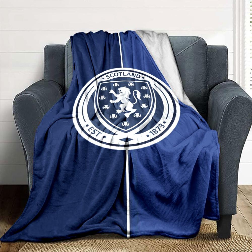 Scotland Print Flannel Blanket High Quality Warm Comfortable Cover for All Seasons Perfect for Gifts Home Decor