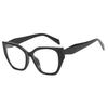 Polygonal Cat's Eye Retro Simple Women's Fashion Sunglasses Transparent Lenses Are Suitable for Daily Home Leisure Accessories