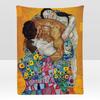 Künstler GKlimt Kunstdecke Weiche Flanelldecke für Bett Schlafzimmer Sofa Picknick Überwurf Hautfreundlich Atmungsaktiv Geschenkbezug