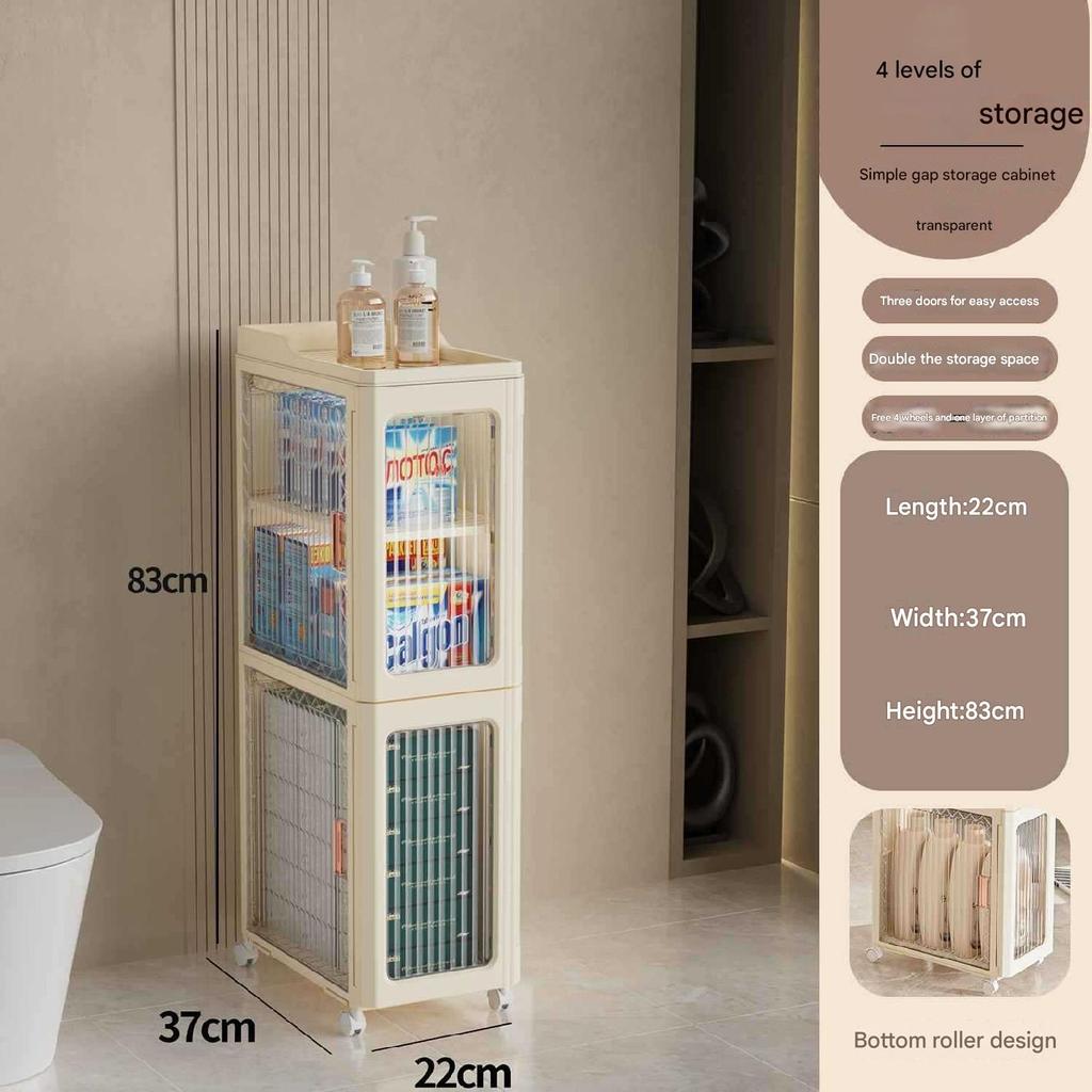 Bathroom Storage Cabinet 2/4/6 Layers Toilet Storage Cabinet Bathroom Storage Rack Kitchen Storage Cabinet