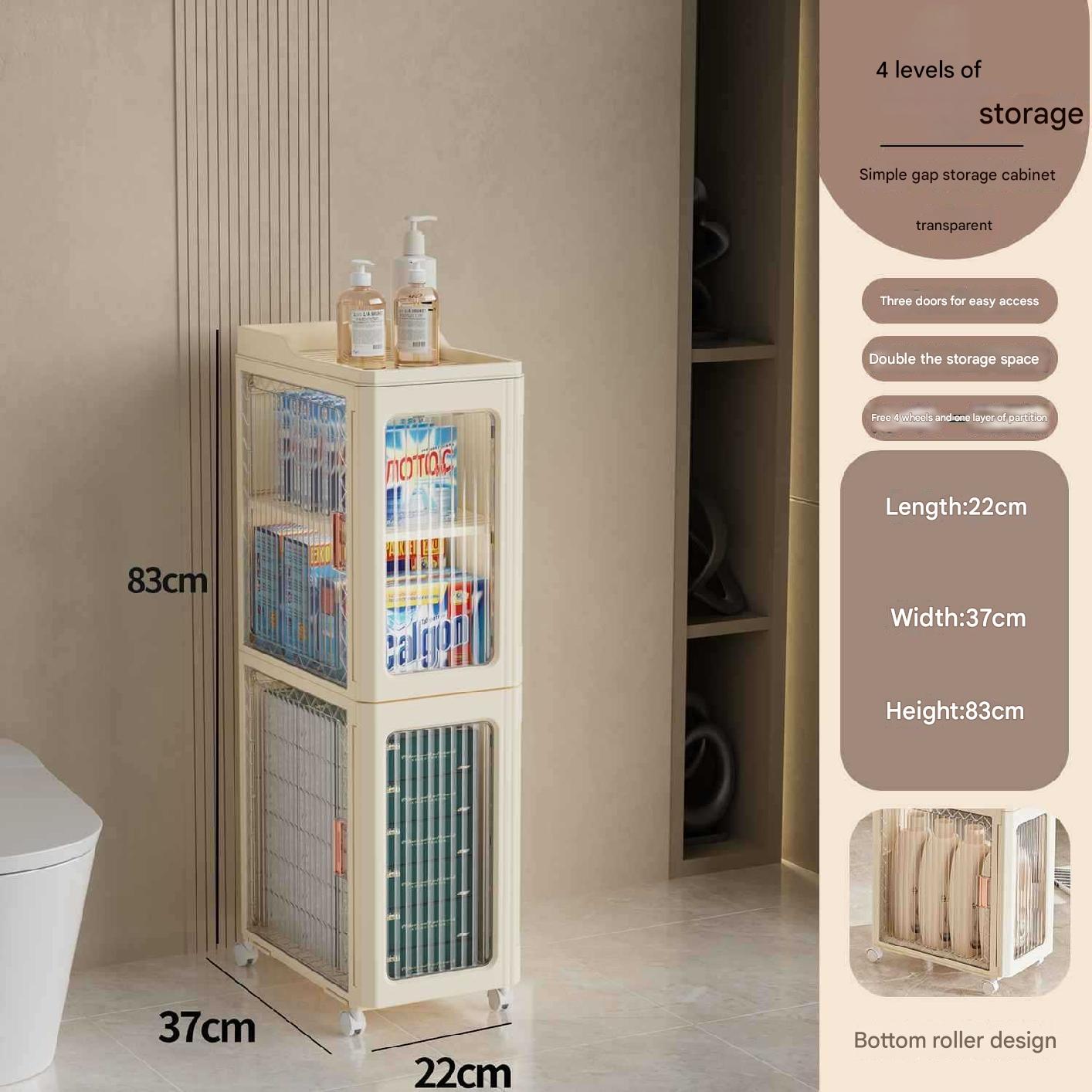 

Шкаф для хранения в ванной комнате 2/4/6 уровней Шкаф для хранения в туалете Стеллаж для хранения в ванной комнате Шкаф для хранения на кухне 4 layers белый