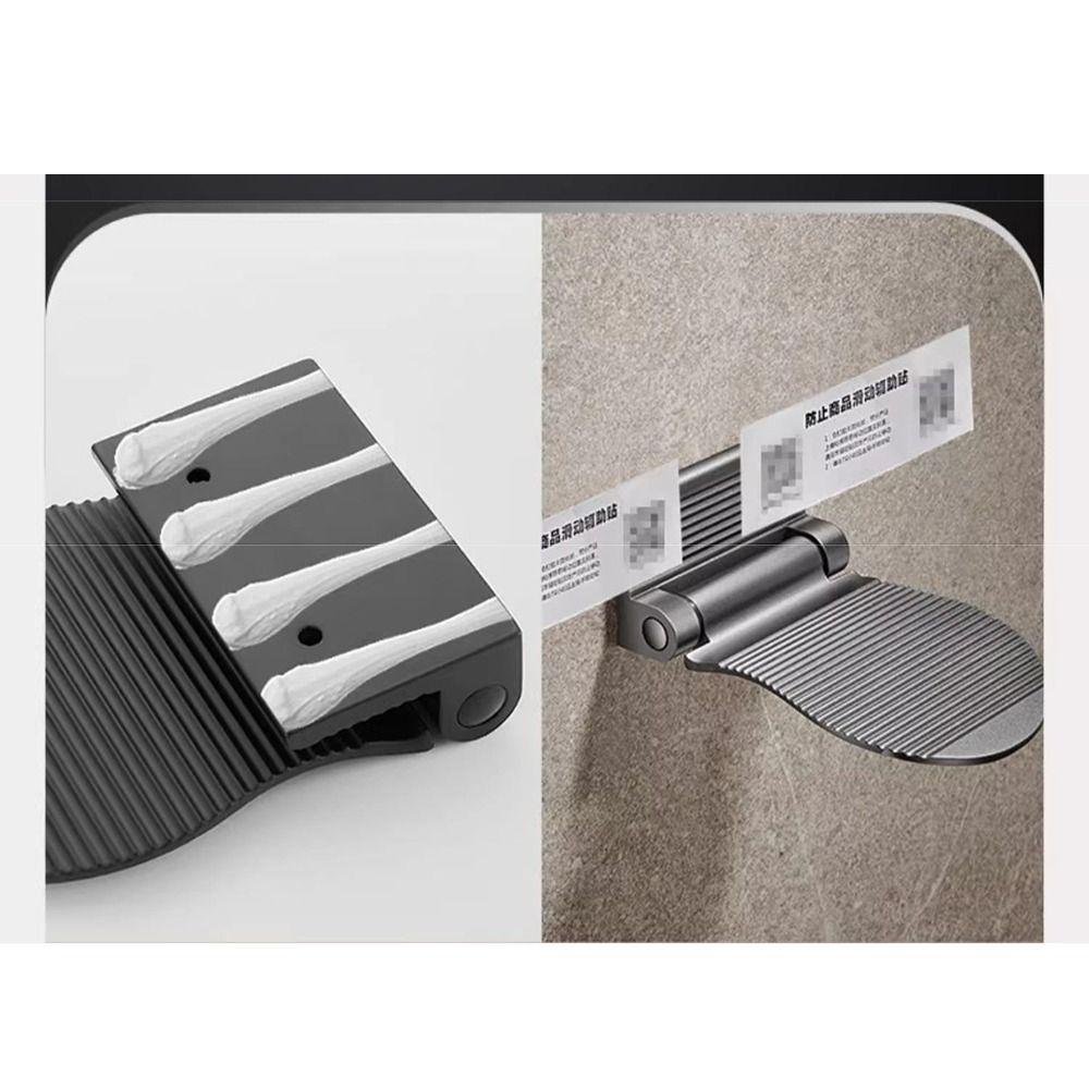 Aluminum Zinc Zinc Alloy Bathroom Pedals Wall Mounted Shower Footstool Stable Shower Foot Rest Shaving