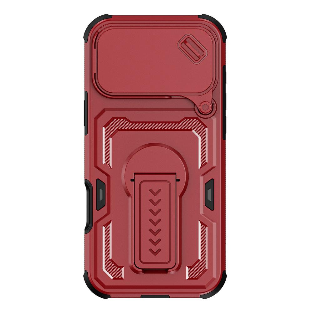 

Compatible Apple Phone Case: iPhone 17 Pro Max/16 Pro Max Cover with Stand, Anti-Drop, 2-in-1 Design 6.9 inch красный